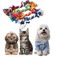Pet Dog Puppy Double Cotton Chew Knot Toys Pet Supplies Clean Teeth Durable Braided Bone Rope Pet Molar Dog Toy Tool  Dropship 2024 - buy cheap