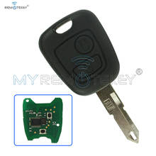 Llave remota de coche con chip transpondedor, 2 botones FOB, 206 MHz, se adapta a Peugeot 433 2024 - compra barato