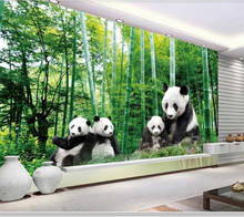 Papel de parede Forest National Treasure Grade Panda 3d wallpaper mural,living room TV children bedroom wall papers home decor 2024 - buy cheap