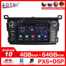 2 din radio tape recorder android 10.0 For Toyota RAV4 Car stereo receiver Car DVD player GPS navigation 2013-2015 free map IPS 2024 - buy cheap