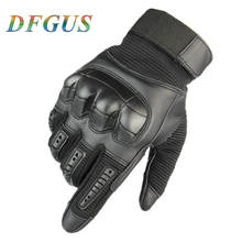 Touch Screen PU Leather Tactical Gloves  Military Hard Knuckle Full Finger Gloves Army Shooting Airsoft  Combat Men Gloves 2024 - buy cheap