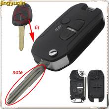 jingyuqin 3 Buttons Remote Flip Folding Car Key Case Shell Fob for Mitsubishi Pajero Sport Outlander Grandis ASX Car-Styling 2024 - buy cheap