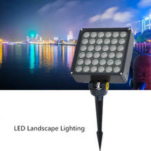 Rgb Led Spot paisaje de exterior iluminación 220v lámpara de jardín al aire libre luz Led para jardín Grondspot Led impermeable DC24V 12W 24W 36W 2024 - compra barato