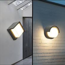 Luz LED de pared impermeable para exteriores, con luz de aluminio para pared candelabro de balcón, Patio, 10W 2024 - compra barato