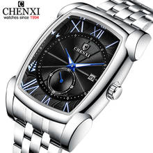 Chenxi relógio de pulso de quartzo masculino, relógio analógico à prova d'água de aço de marca luxuosa para homens de negócios com cronógrafo 2024 - compre barato