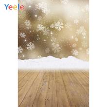 Yeele Navidad Photocall Ins madera Bokeh copos de nieve fotografía fondos fotográficos personalizados para estudio fotográfico 2024 - compra barato