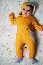 ZEZE Newborn Infant Baby Clothes Kids Clothes Organic Cotton-Flexible Structure-Giraffe K Jumpsuit Yellow and Mint Green Turkey 2024 - buy cheap