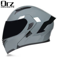 Motorcycle Dual Visor helmets Modular Flip Up helmet  Full Face double lens racing capacete casco moto DOT helmet 2024 - buy cheap