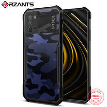 Rzant-capa para xiaomi poco m3, capa dura, camuflagem, beetle, híbrido, à prova de choque, slim, transparente, traseira, flexível, armação tpu 2024 - compre barato