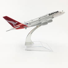 1:400 Scale 16cm Qantas Airways Airlines Airbus A380 Metal Alloy Airplanes Aircraft Model Decoration Plane Kids Gift Collectible 2024 - buy cheap