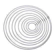 10 Uds. De Metal fuerte atrapasueños anillo macramé artesanía aro ardiente 45-190mm 2024 - compra barato