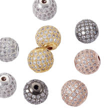 10 Uds. De abalorios de circonia cúbica transparente, accesorios de joyería para fabricación de collares 2024 - compra barato