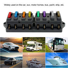 Bloque de fusibles de 8 vías con 8 fusibles estándar para coche camión barco vehículo 12 V/24 V/32 V accesorios de coche 2024 - compra barato