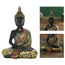 Estátuas de buda tailândia buda escultura decoração para casa escritório ornamento hindu siting buda estatueta presente do vintage 2024 - compre barato