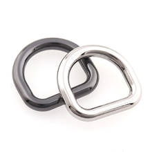 10pcs Silver Gun black type D ring Adjustable Buckles Webbing Size 17mm Connection Alloy Metal shoes bags Buckles DIY Accessory 2024 - buy cheap