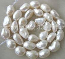 Jewelry Free Shipping  15" 11-13mm white baroque freshwater pearl 2024 - buy cheap