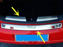 Высококачественная Защитная Накладка порога багажника из нержавеющей стали для Volkswagen Polo 2011-2018, защита от царапин, Стайлинг автомобиля 2024 - купить недорого