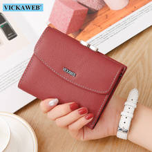 VICKAWEB Women Small Wallet Colorful Genuine Leather Female Purse Womens Wallets Ladies Fashion Women's Money Purses Hasp Clutch 2024 - buy cheap