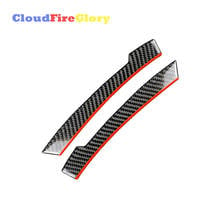 CloudFireGlory For Mercedes-Benz A B C E Pair Left Right Carbon Fiber Car Side Rearview Mirror Stripe Trim Cover 2024 - buy cheap