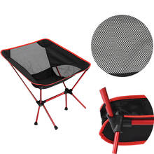 Ao ar livre dobrável malha cadeira de liga de alumínio quadro acampamento pesca picnicking portátil dobrável cadeira 2024 - compre barato