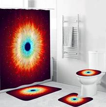 3D Black Hole Shower Curtain DIY Digital Printing Waterproof Shower Curtain Bathroom Decoration Hanging Curtain 2024 - buy cheap