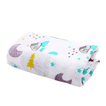 120 X100cm Baby Blankets 100% Cotton Newborn Soft Baby Blanket Muslin Swaddles Feeding Burp Cloth Towel Newborn Baby Stuff 2024 - buy cheap