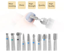 Nail Drill Bits Cuticle Cleaning Milling Cutter Electric Polishing Remover Nail Drill Bit Set Pedicure Manicure Tool 2024 - buy cheap