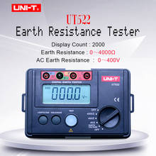 UNI-T UT522 Digital Earth  Tester 0-400V AC earth voltage 0-4000 ohm  Megger meter Ground Earth Resistance Test 2024 - buy cheap