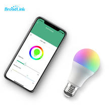 BroadLink E27 220V Wifi Smart RGB LED Bulb Portable APP Remote Timing Smart Home Automation Works With Alexa Google Home IFTTT 2024 - buy cheap