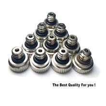 10PCS Nickel plated Thread Brass Misting Nozzle 0.1-0.8mm Orifice Mister Parts Fog Nozzle For Outdoor Misting Cooling System 2024 - buy cheap