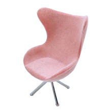 Миниатюрные розовые стулья для кукольного домика в масштабе 1/12, современный декор мебели 2024 - купить недорого