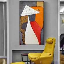 Картины маслом Пикассо на холсте, известные абстрактные художественные репродукции, настенные постеры и принты для дома, гостиной, Декор без рамки 2024 - купить недорого