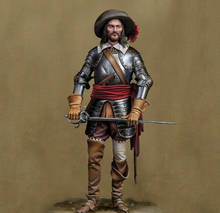 Suporte de guerreiro antigo com figura de resina de espada, kits miniatura gk sem montagem 1/24 2024 - compre barato