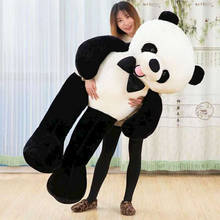160cm / 63 polegada panda brinquedo de pelúcia urso gigante animal de pelúcia panda cama travesseiro presente recheado animal 2024 - compre barato