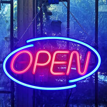 Supper Brightness Store OPEN Sign Ultra Bright Neon Multicolor Style Open LED Neon Light Sign RGB OPEN Letter  Neon Inscription 2024 - buy cheap