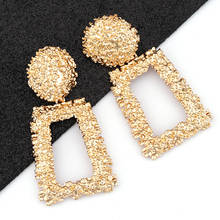 Vintage Big Metal Drop Dangle Earrings For Women Geometric Wedding Party Jewelry Gold Large Statement Earrings 2024 - buy cheap
