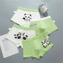 Ropa interior bonita de Panda para niños, Bóxer verde de algodón para verano, 5, 6, 7, 8, 9, 10, 11, 12, 13, 14 años, OBU203046 2024 - compra barato