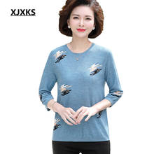 XJXKS Fashion women thin sweater with diamonds spring 2020 new high-end wool knitted sweater women pullover 2024 - buy cheap