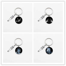 Men's and Women's Classic X-ray Skull Pendant Keychain Dome Glass Jewelry Gift Souvenir Key Ring Jewelry 2024 - buy cheap