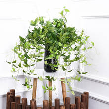 Artificial Plant Home Decor Wedding Decoration Flowers Arrangement Artificial Plants Crafts Green Leaf Silk Hanging 1pc 2024 - buy cheap