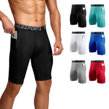 Mallas cortas de secado rápido para hombre, pantalones cortos de compresión para correr, gimnasio, Fitness, 2020 2024 - compra barato