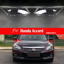 Car Front Headlight Lens Transparent Lampshade Bright For Honda Accord 2008 ~ 2013 Headlight Cover Replacement Light Auto Shell 2024 - buy cheap