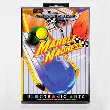 Cartão de jogo md 16 bit, capa de disco de mármore sega mega drive, caixa de varejo 2024 - compre barato