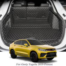 Car Styling PU Leather Trunk Mat Rear Liner Cargo For Geely Tugella 2019-Present Waterproof Carpet Protector Pad Auto Accessory 2024 - buy cheap