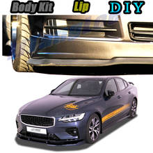 Car Bumper Lip Front Spoiler Skirt Deflector For Volvo S60 S60L Tune Car Modified Body Kit VIP Hella Flush Lips 2024 - buy cheap