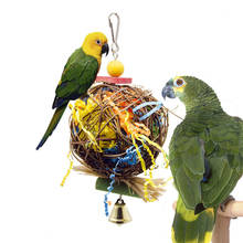Brinquedos para chocalho de papagaio, acessórios de decoração de gaiola, brinquedo perca de papagaio cinza africano 2024 - compre barato