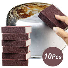 Emery sponge magic wipe to remove rust cleaning brush descaling emery cleaning stove kitchen stove gadgets 2024 - buy cheap