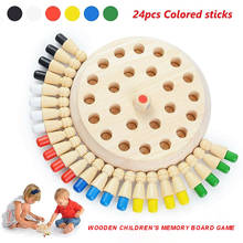 Kids Wooden Memory Match Stick Chess Game Puzzle Toy Brain Training Cognitive Development Hand-eye Coordination Educational Toy 2024 - buy cheap
