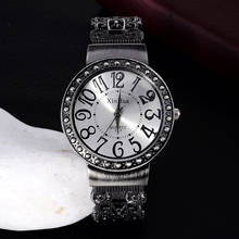 Moda vintage pulseira relógios femininos senhoras relógios arma pulseira preta relógios das mulheres relógios de quartzo montres femme horloge dames 2024 - compre barato