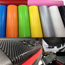 127cmx10/20cm 3D Carbon Fiber Vinyl Car Wrap Sheet Roll Film Car Sticker Motorcycle Decals Car Styling Interior Accessories 2024 - buy cheap